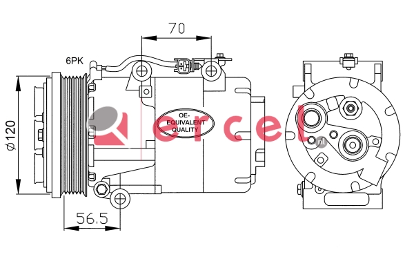 Compressor/onderdelen FOK 050