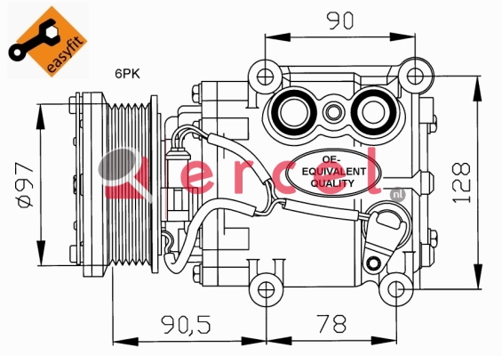 Compressor/onderdelen FOK 025
