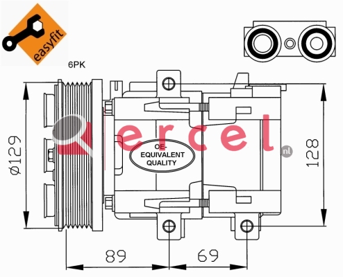 Compressor/onderdelen FOK 033