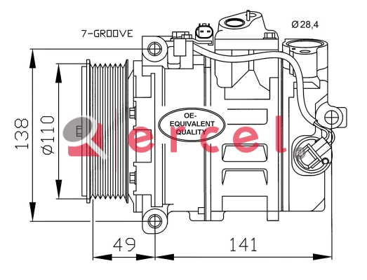 Compressor/onderdelen MBK 102