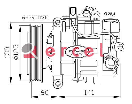 Compressor/onderdelen AUK 072