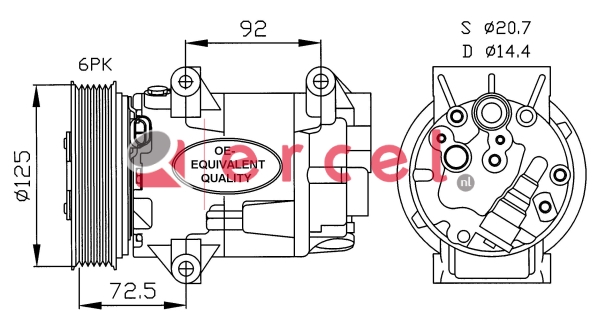 Compressor/onderdelen REK 050