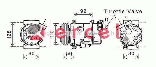 Compressor/onderdelen BMK 048 OEM