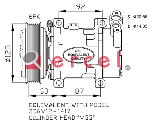 Compressor/onderdelen REK 008