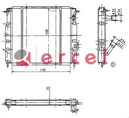 Radiateur / Onderdelen RER 030