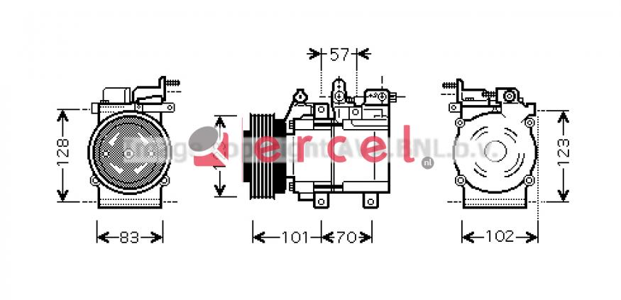 Compressor/onderdelen HYK 128 OEM