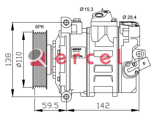 Compressor/onderdelen VWK 025 OEM