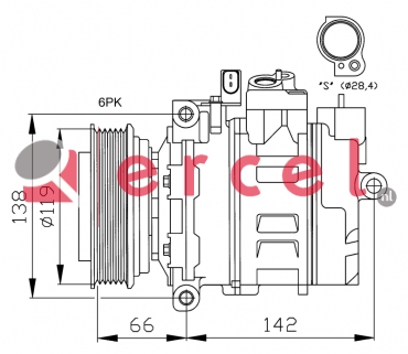 Compressor/onderdelen AUK 004 OEM