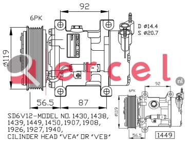 Compressor/onderdelen PEK 005 OEM