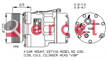 Compressor/onderdelen FOK 007 OEM