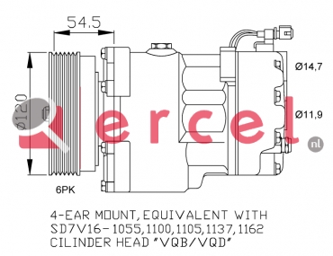 Compressor/onderdelen VWK 003 OEM