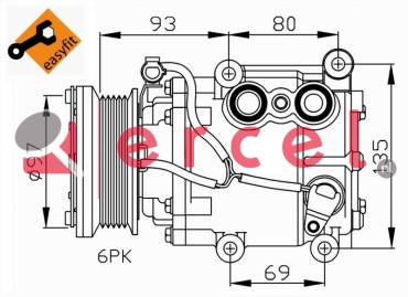 Compressor/onderdelen FOK 032 OEM