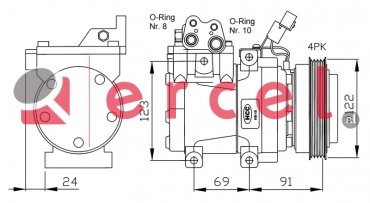 Compressor/onderdelen HYK 021 OEM
