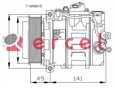 Compressor/onderdelen MBK 032 OEM