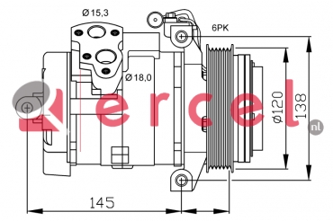 Compressor/onderdelen MBK 082 OEM
