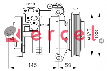 Compressor/onderdelen MBK 080 OEM