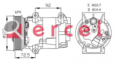 Compressor/onderdelen REK 050 OEM