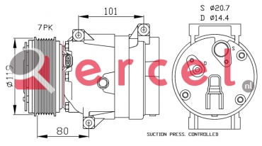 Compressor/onderdelen REK 096 OEM