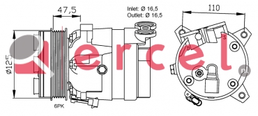 Compressor/onderdelen OPK 007 OEM