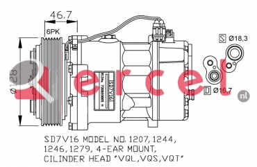 Compressor/onderdelen VWK 008 OEM
