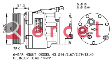 Compressor/onderdelen VWK 007