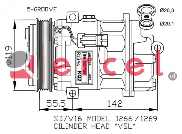 Compressor/onderdelen OPK 055