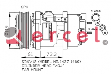 Compressor/onderdelen PEK 008