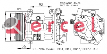 Compressor/onderdelen PEK 014