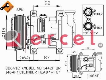 Compressor/onderdelen FOK 048
