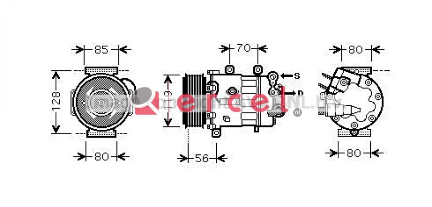 Compressor/onderdelen CIK 036