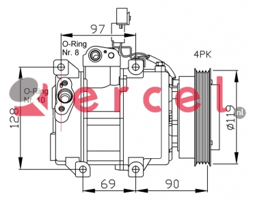 Compressor/onderdelen KAK 018