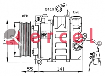 Compressor/onderdelen RVK 025