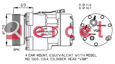 Compressor/onderdelen VWK 004