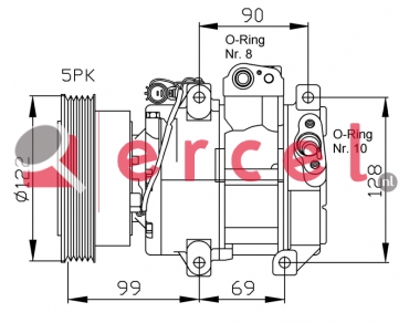 Compressor/onderdelen KAK 014 OEM