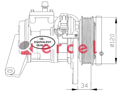 Compressor/onderdelen CRK 014