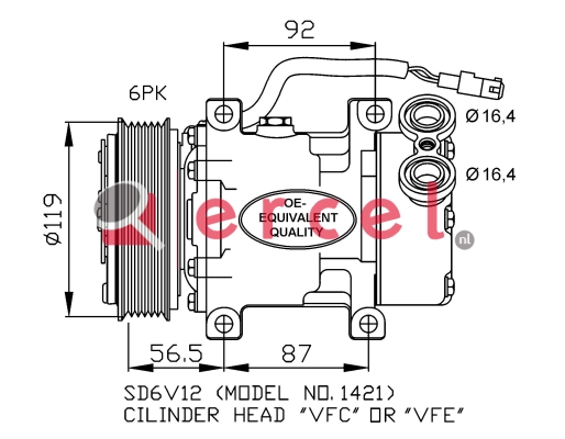 Compressor/onderdelen CIK 004
