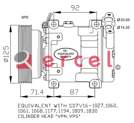 Compressor/onderdelen REK 099