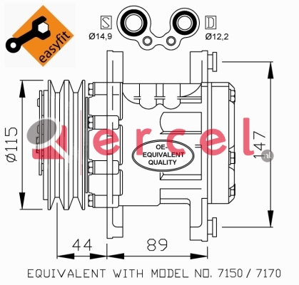 Compressor/onderdelen FIK 002